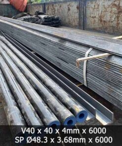 Thép V 80 x 80 x 6 x 12m